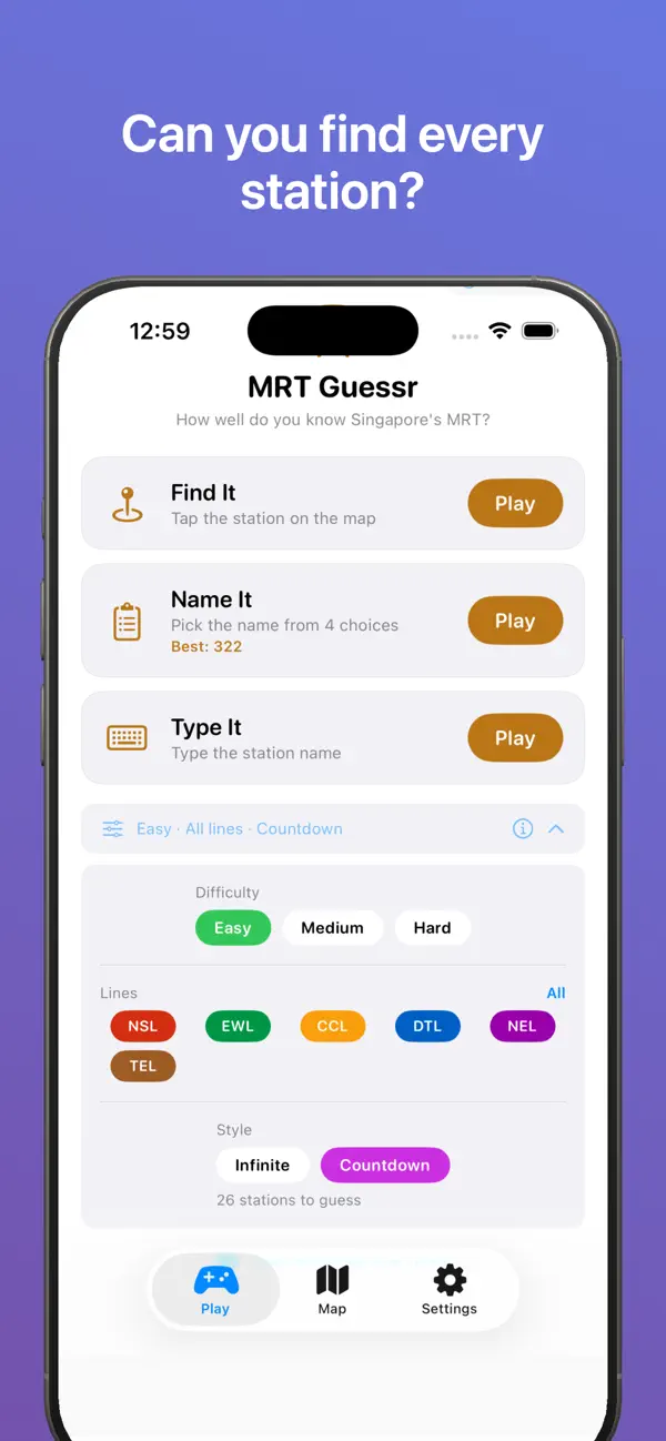 MRT Guessr – SG Train Game