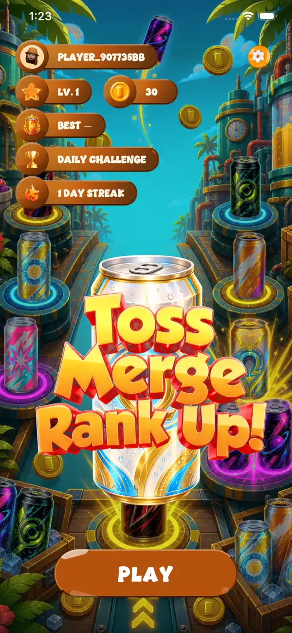 MerjUp: Toss, Merge, Rank Up!