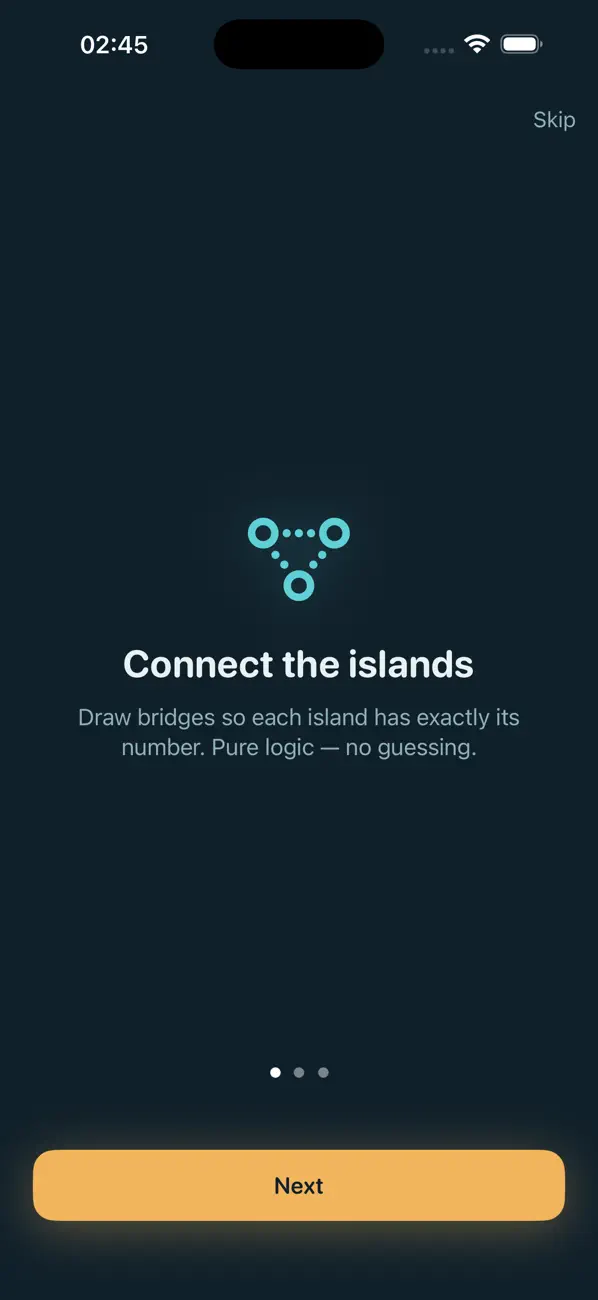 Hashido — Hashi Bridges Puzzle