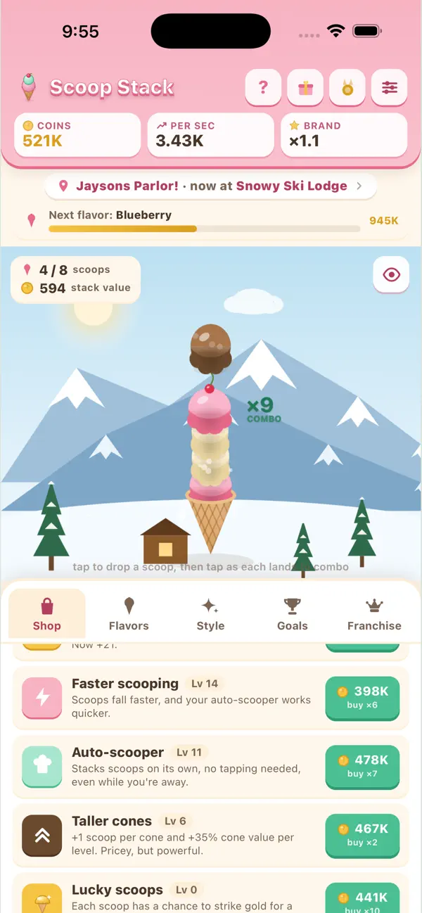 ScoopStack Ice Cream Idle