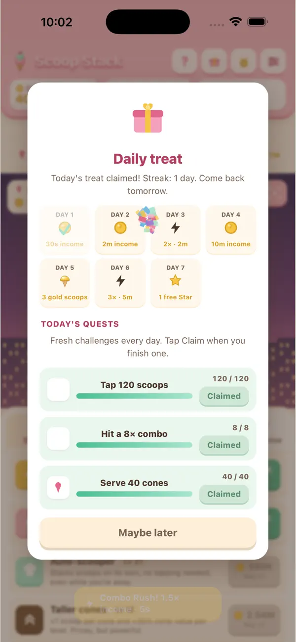 ScoopStack Ice Cream Idle