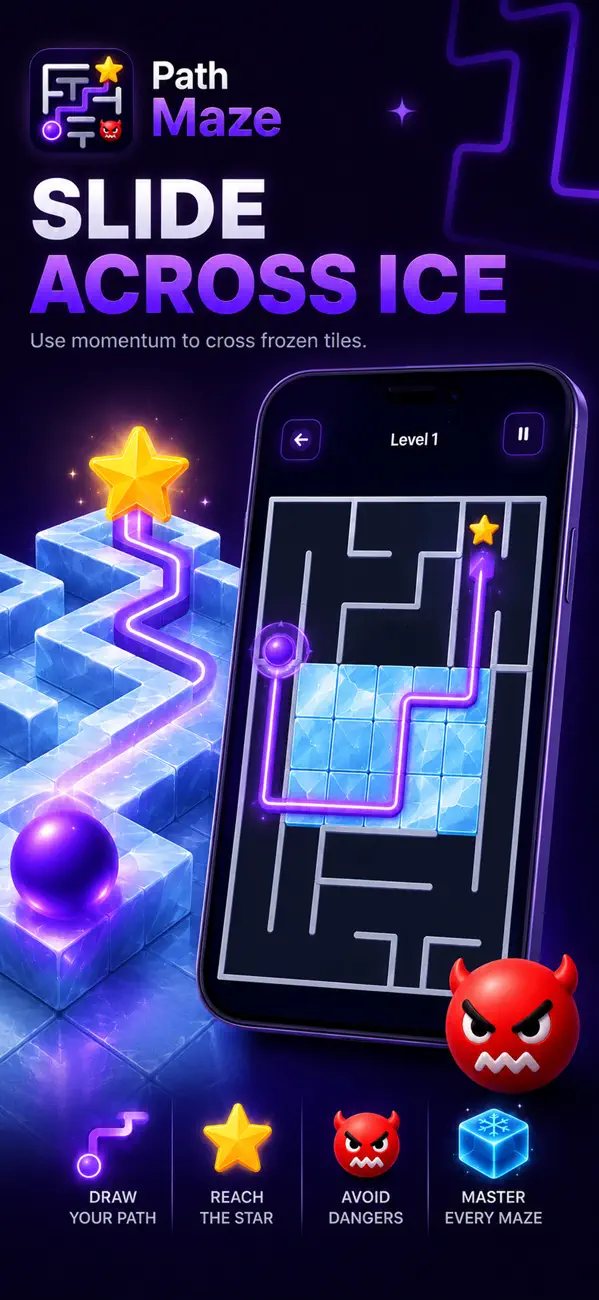 Path Maze: Draw & Solve