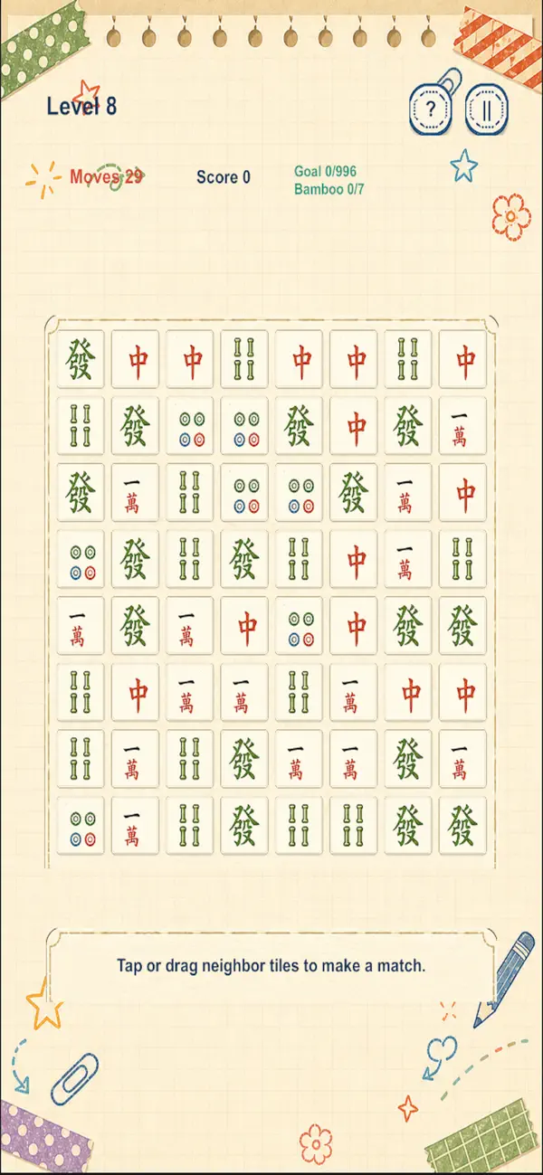 Mahjong Doodle Pop