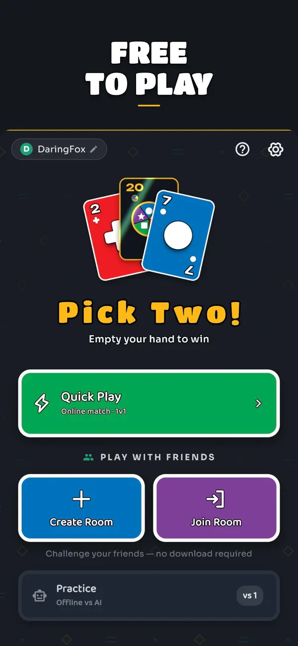 Pick Two: Whot Card Game