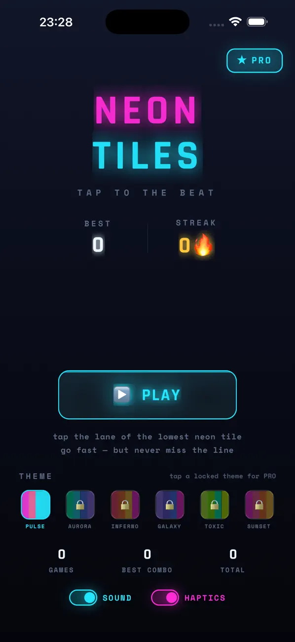 Neon Tiles: Glow Beat
