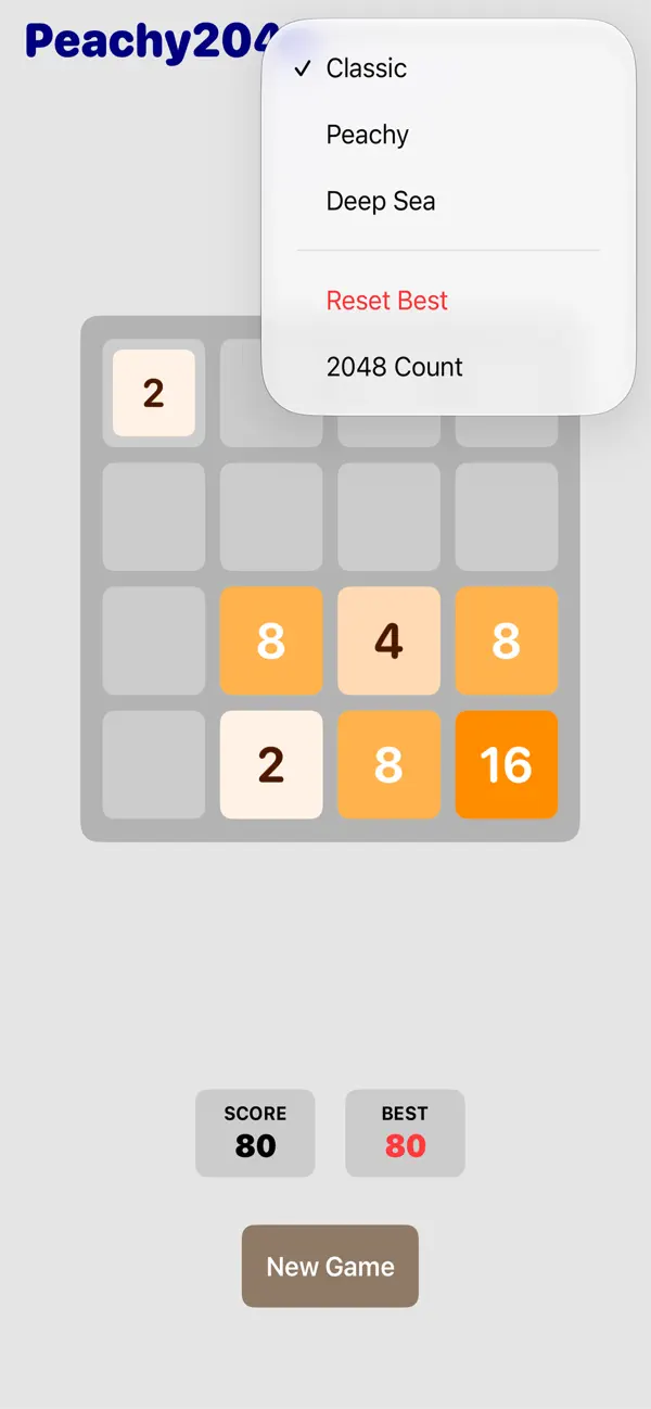 Peachy 2048