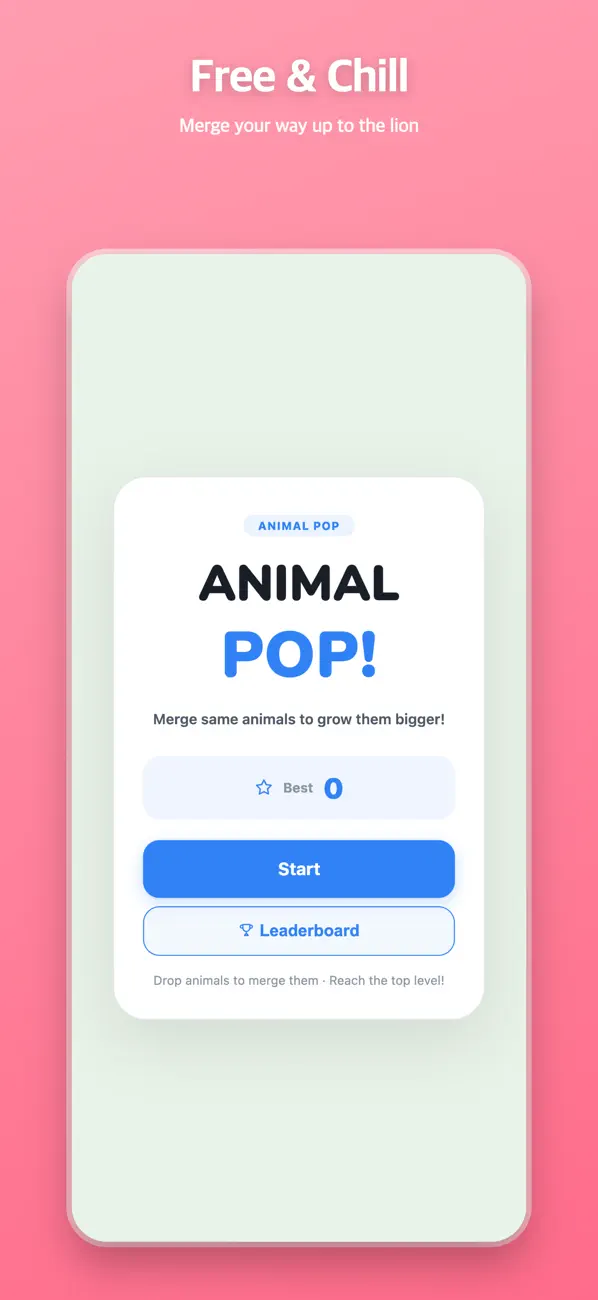 Animal Pop: Merge Puzzle