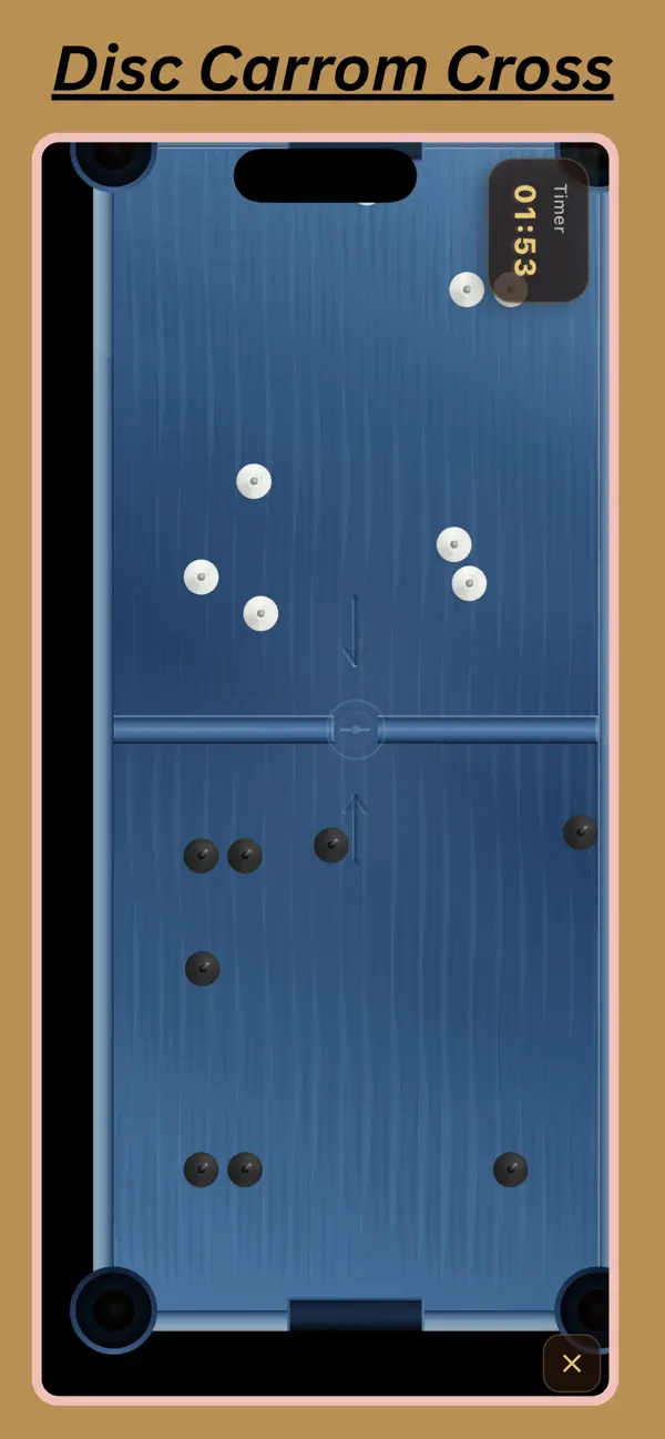 Disc Carrom Cross