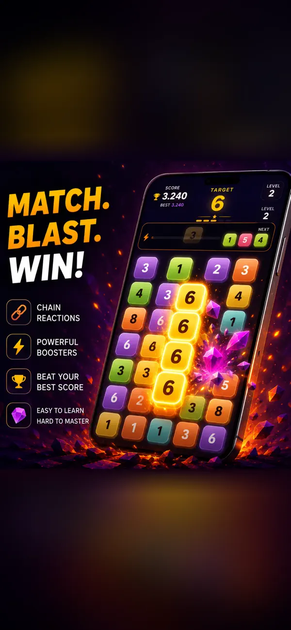 Angry Nums: Number Puzzle
