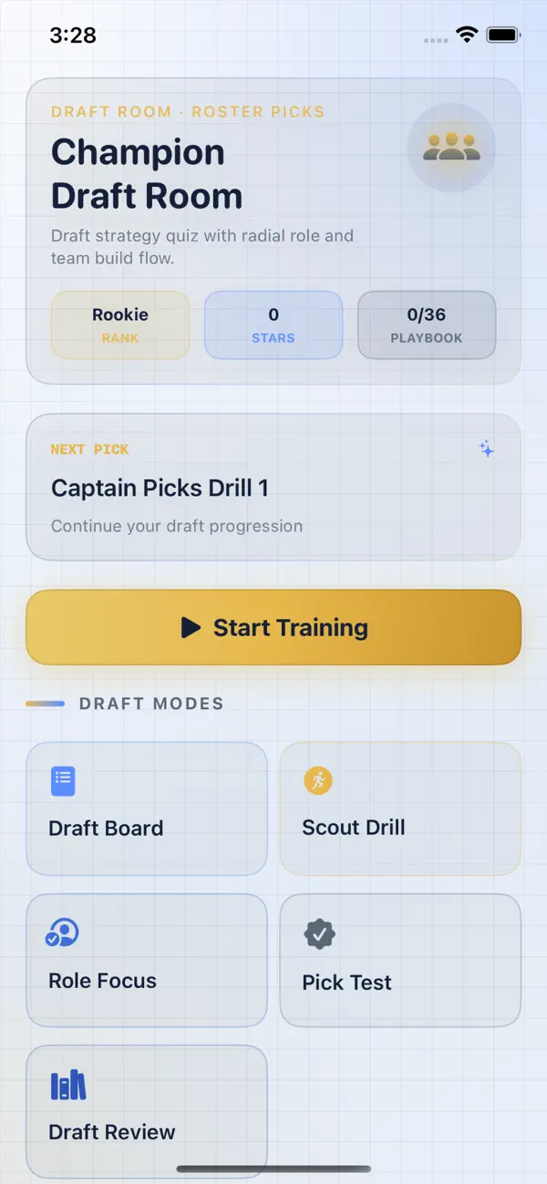 Champion Draft Room