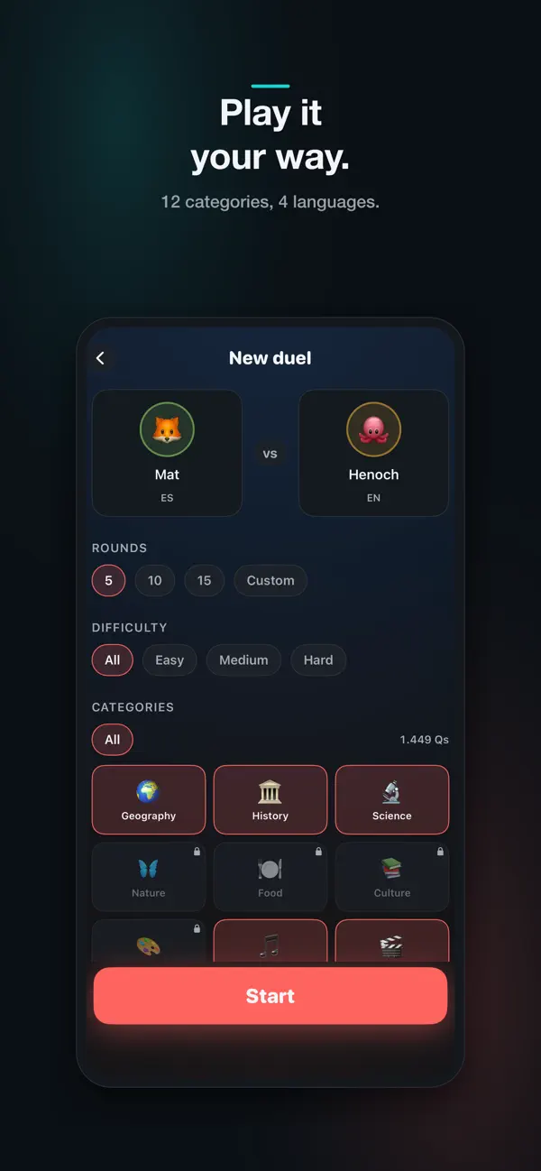 Zwist: 2 Player Trivia Duel