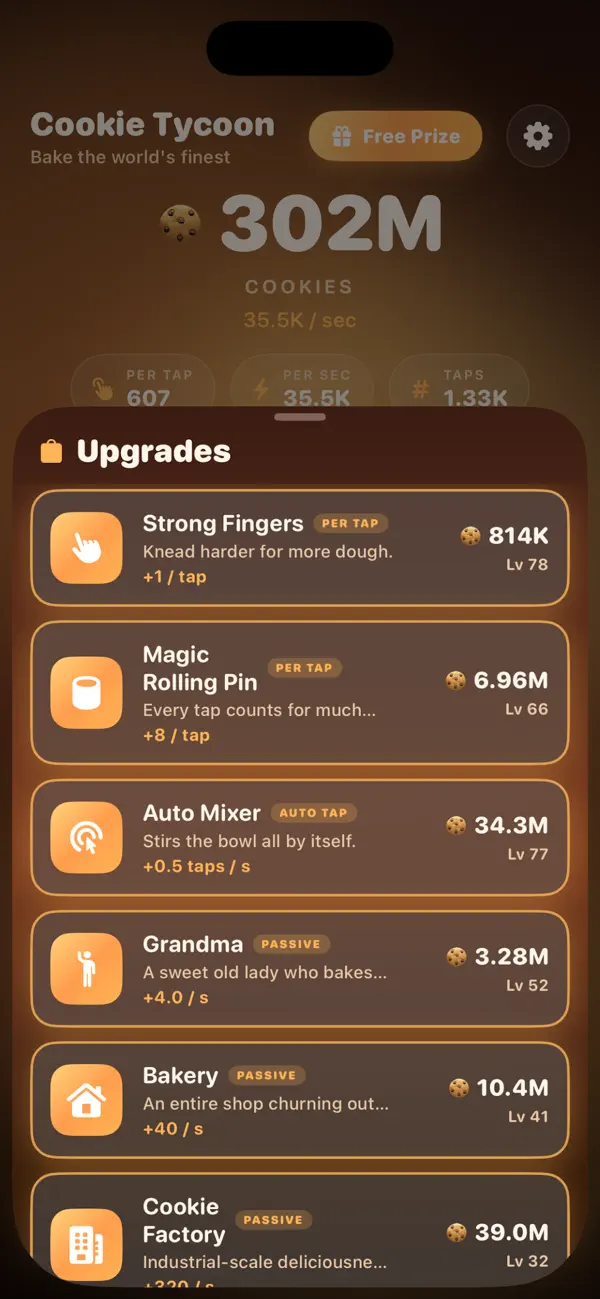 Cookie Factory: Idle Tycoon