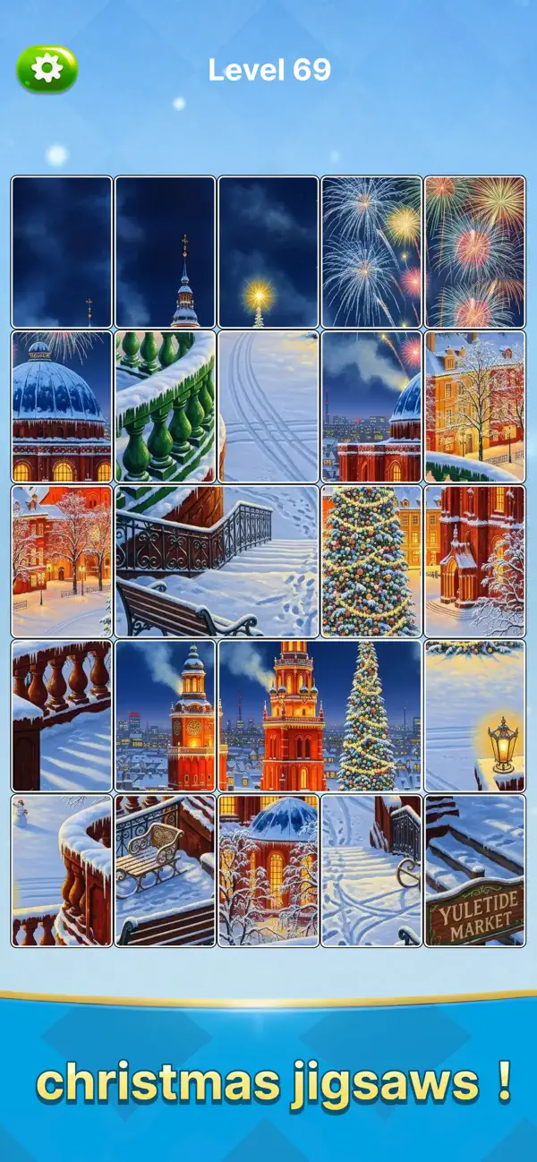 Christmas Jigsaw Solitaire