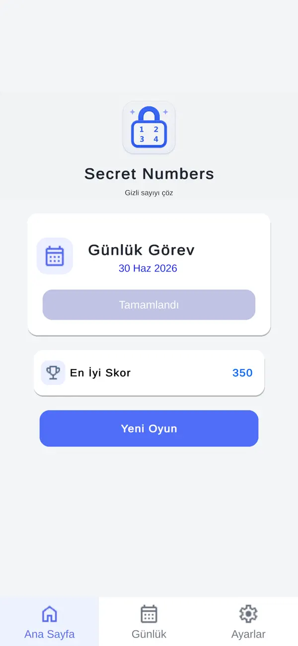 Secret Numbers