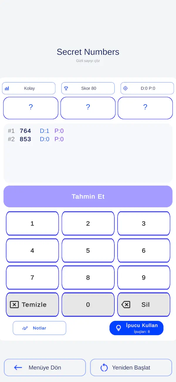 Secret Numbers