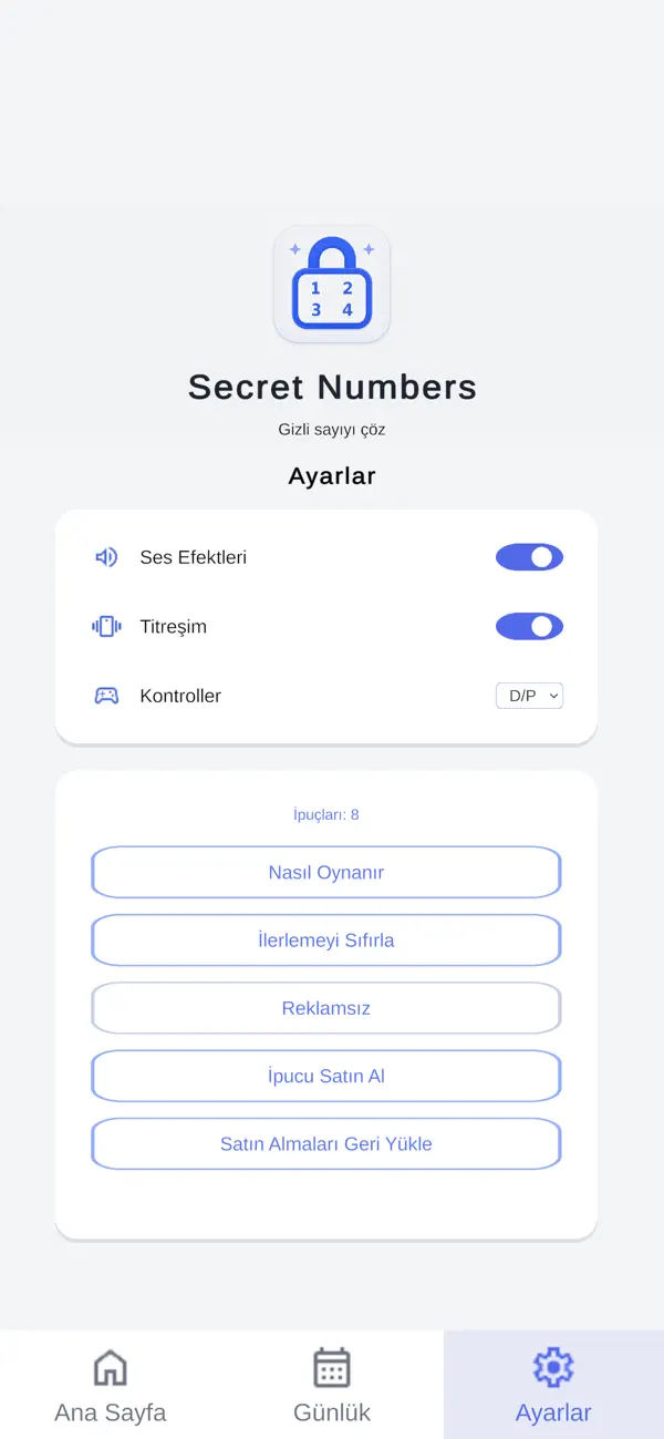 Secret Numbers