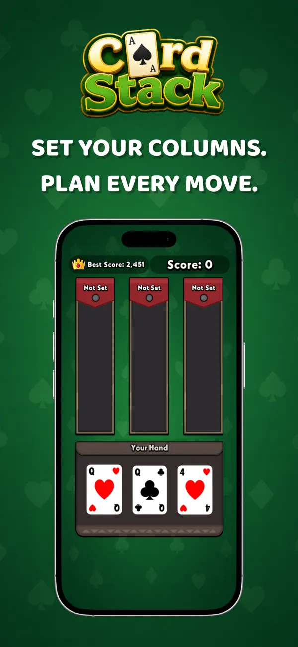 Card Stack: Up or Down