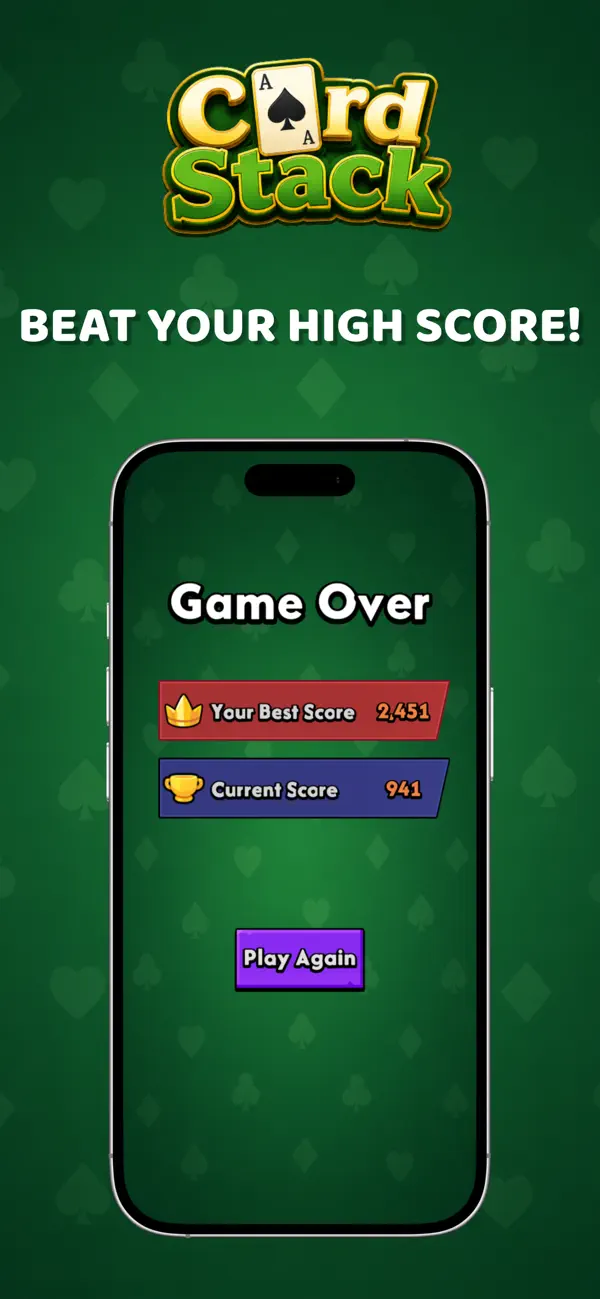 Card Stack: Up or Down