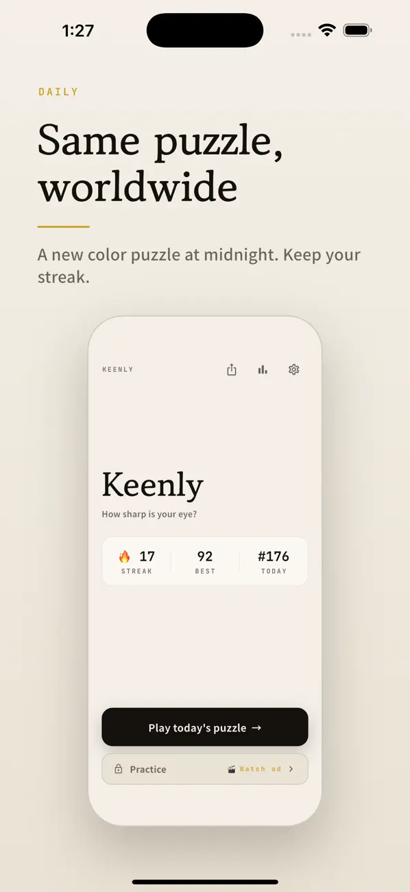 Keenly: Spot the Color