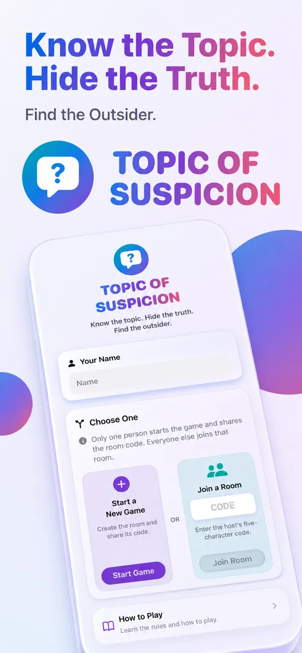 Topic of Suspicion