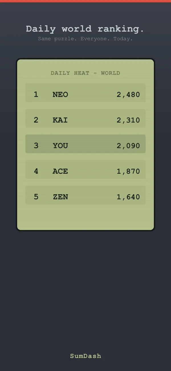 SumDash: Math Speed Game