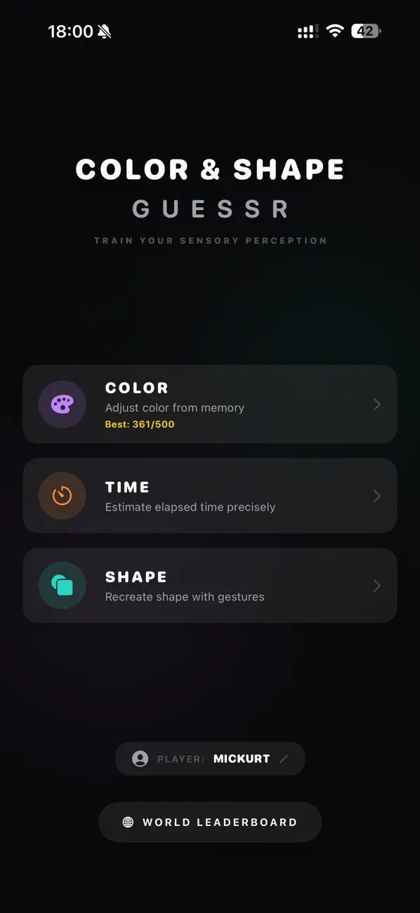 Color & Shape Guessr