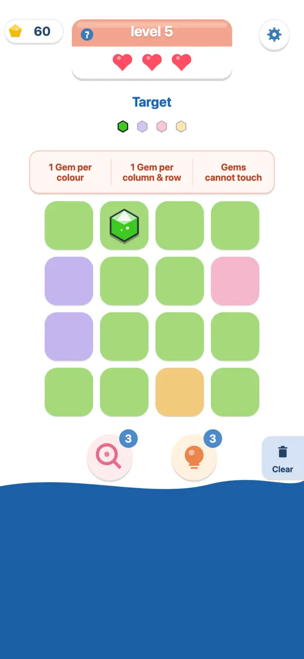 Gem Finder - Board Puzzle