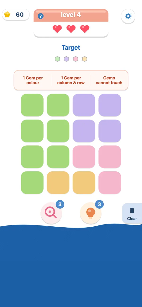 Gem Finder - Board Puzzle