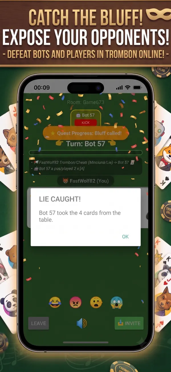 Cheat - Trombon Card Game