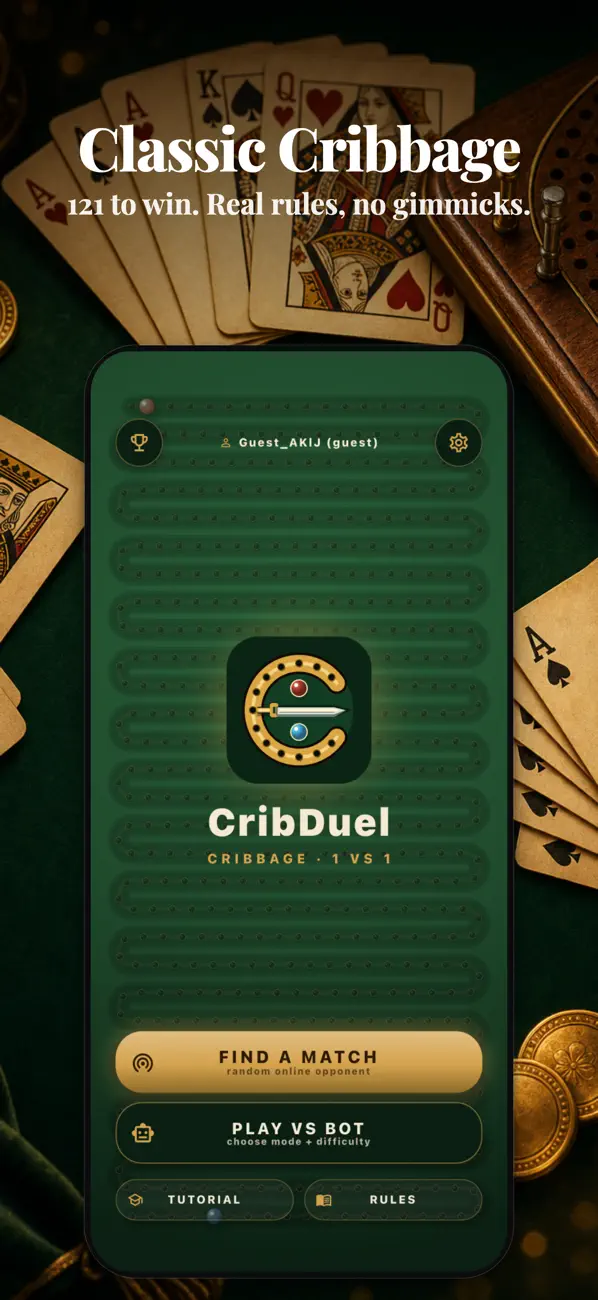 CribDuel: Cribbage 1v1