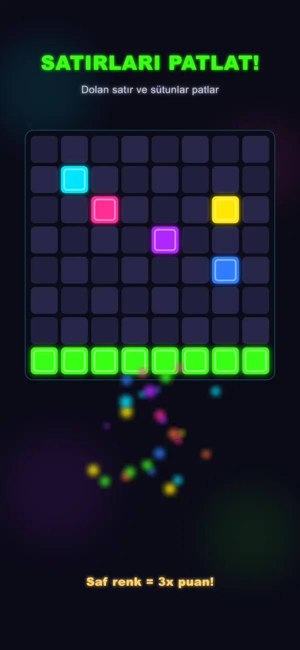 Neon Blok Patlat