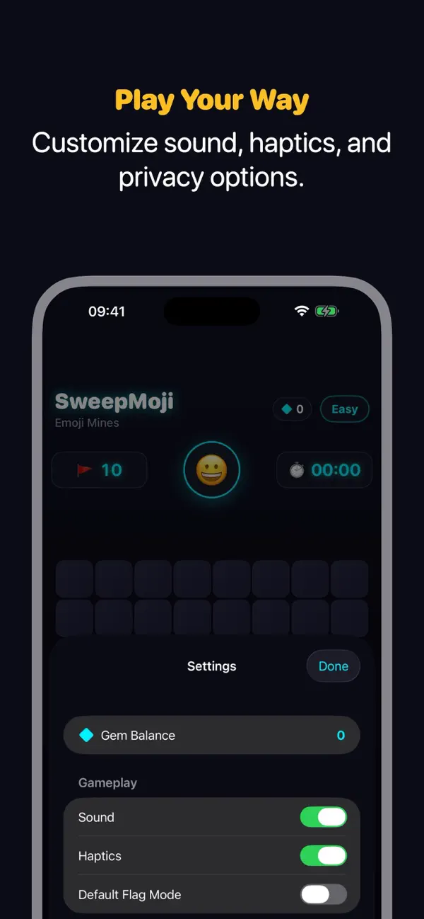 SweepMoji: Mines