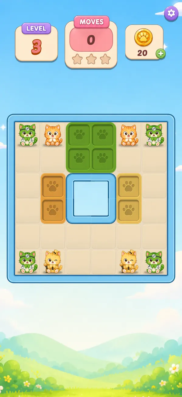 Drop The Kitty: Cat Puzzle