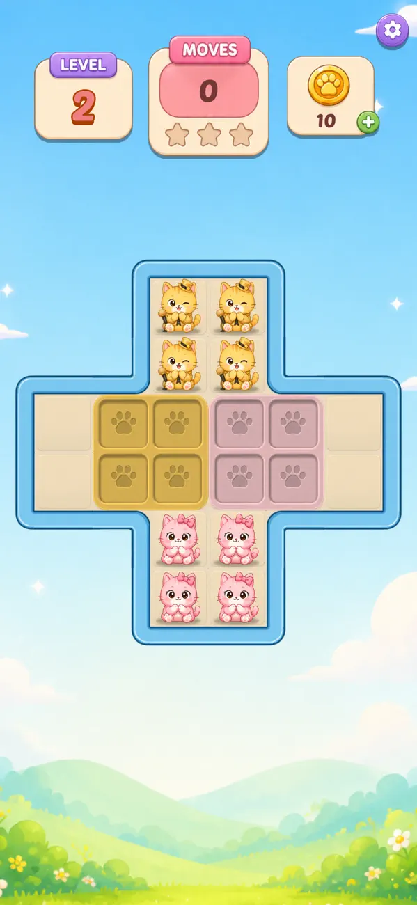 Drop The Kitty: Cat Puzzle