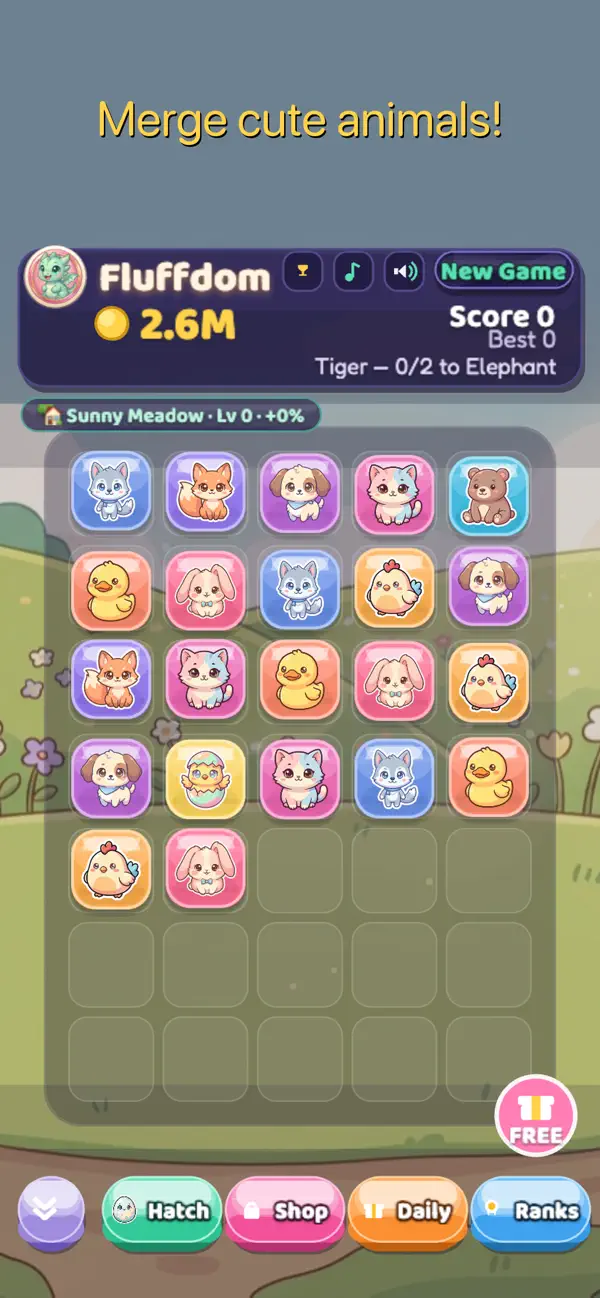 Fluffdom: Cozy Animal Merge