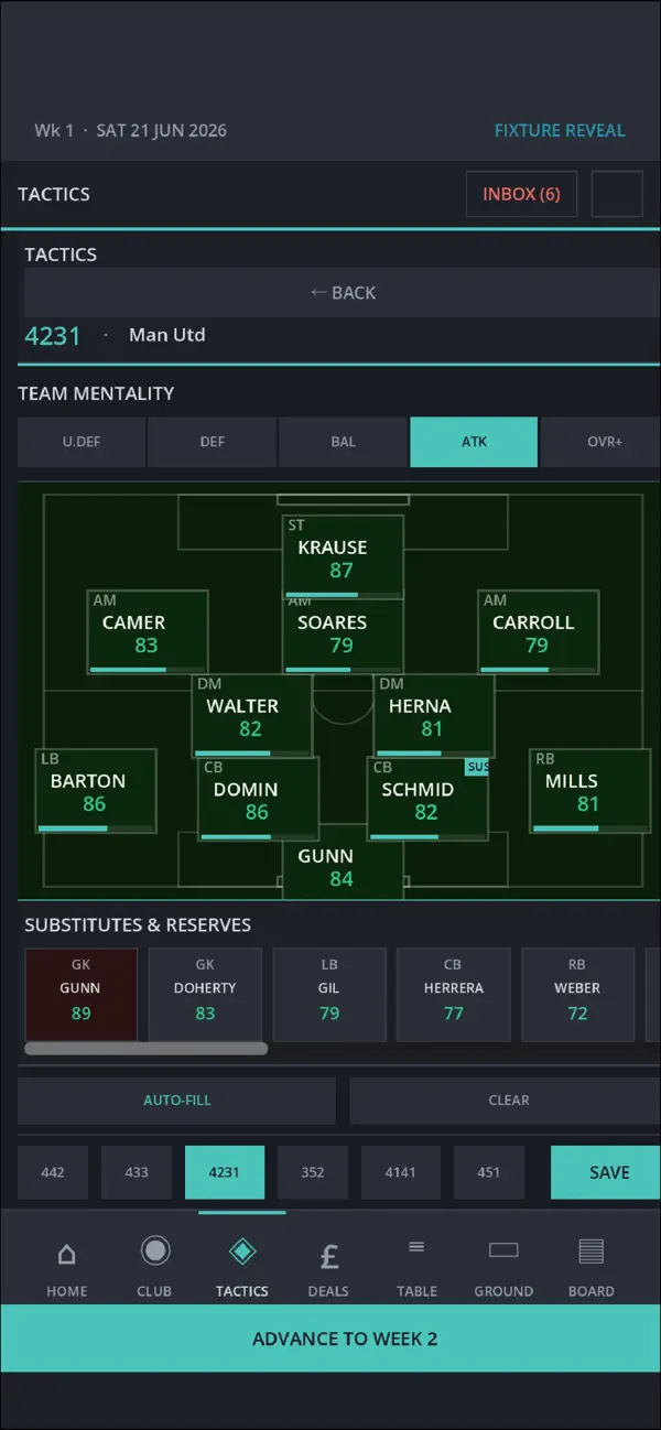 Touchline Football Manager
