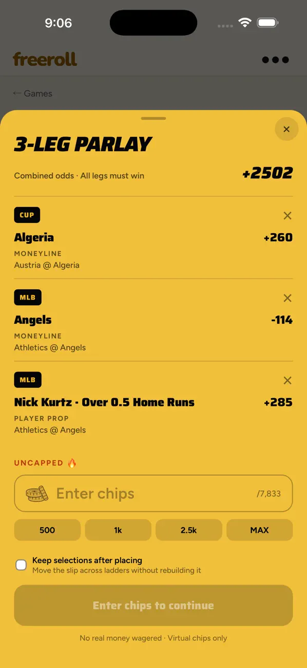 Freeroll - Sports Picks
