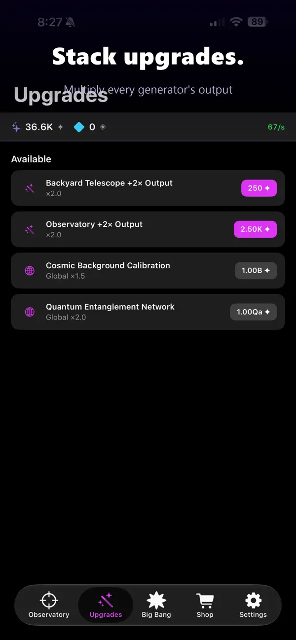 Cosmica: Idle Universe