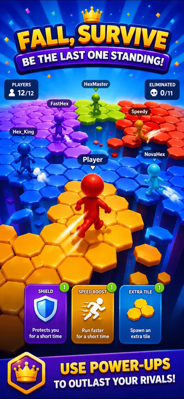 Hexagon Fall: Survival Royale