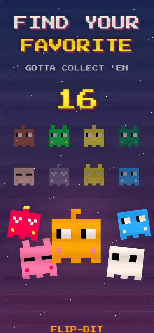 FLIP-BIT! Gravity Pixel Runner