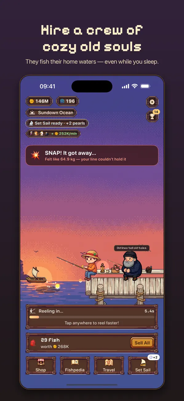 Reel Cozy: Idle Fishing Game
