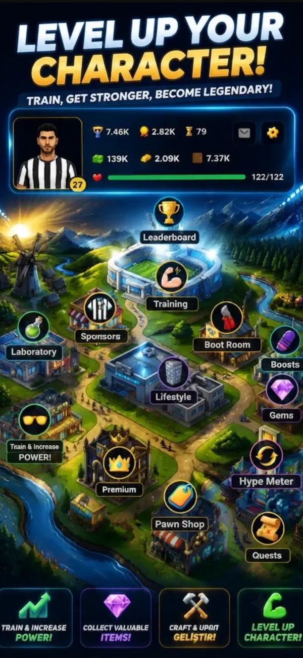 Soccer Wizz: Football RPG Sim