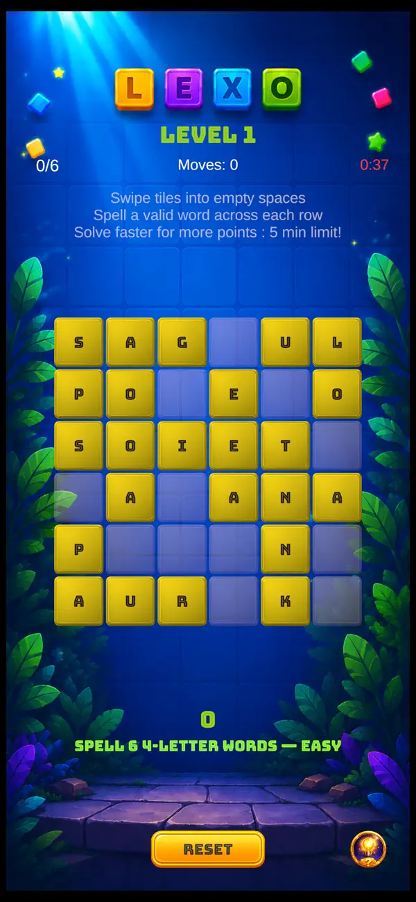 Lexo – Word Slide Puzzle