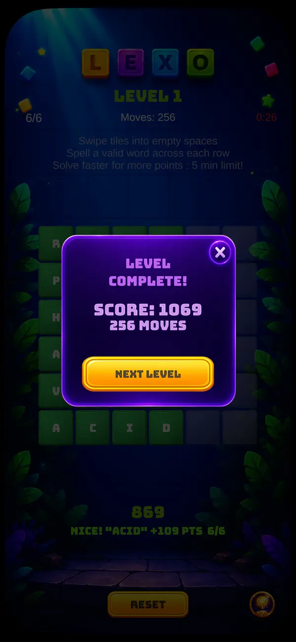 Lexo – Word Slide Puzzle