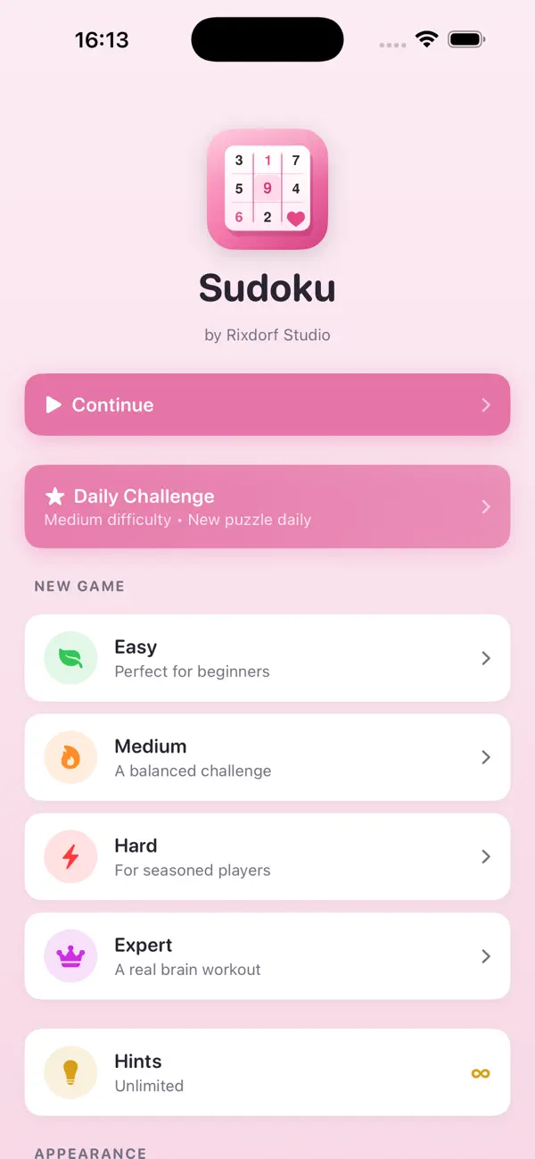Sudoku — Classic Number Puzzle