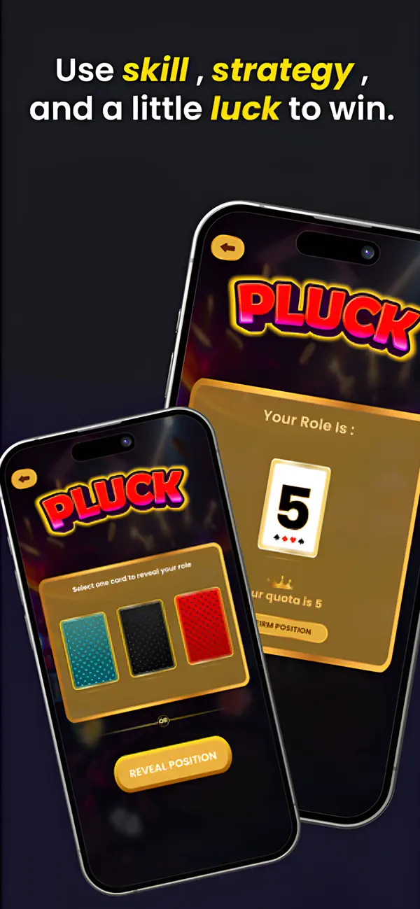 Pluck Cards: Spades and Hearts