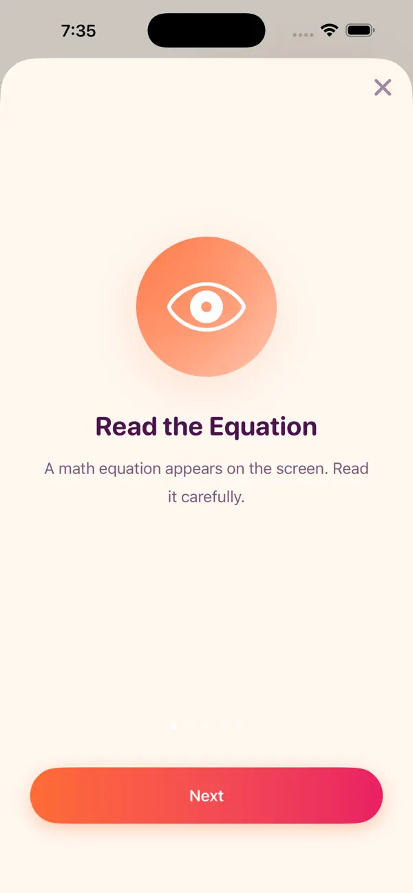 Swipe & Solve Math Puzzle
