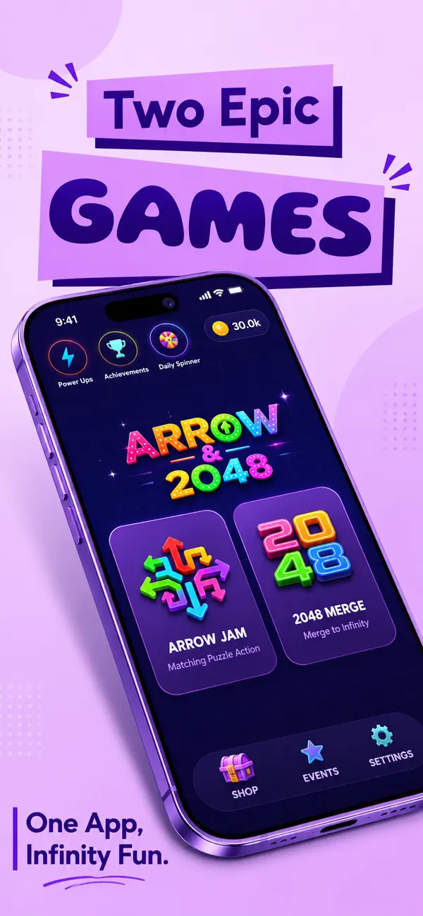 Arrow Out: 2048 Number Puzzle