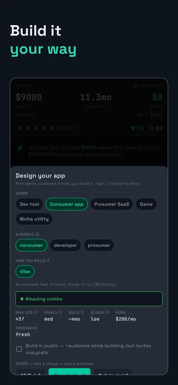 Indie Hacker Tycoon