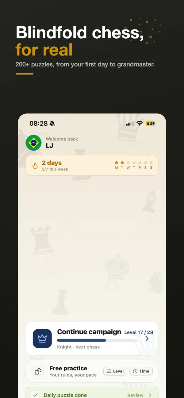 ChessBlind: Puzzles Chess